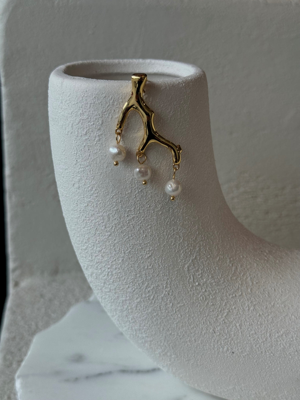 BRANCH OF PEARL BROOCH