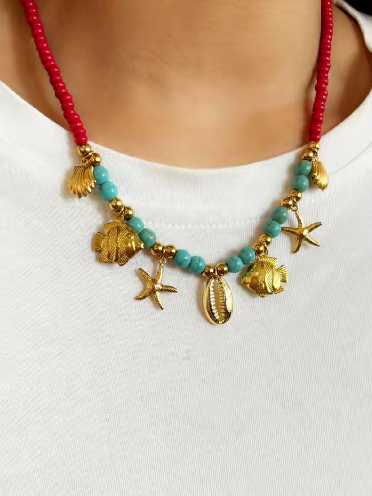 OCEAN TREASURE CHARM NECKLACE