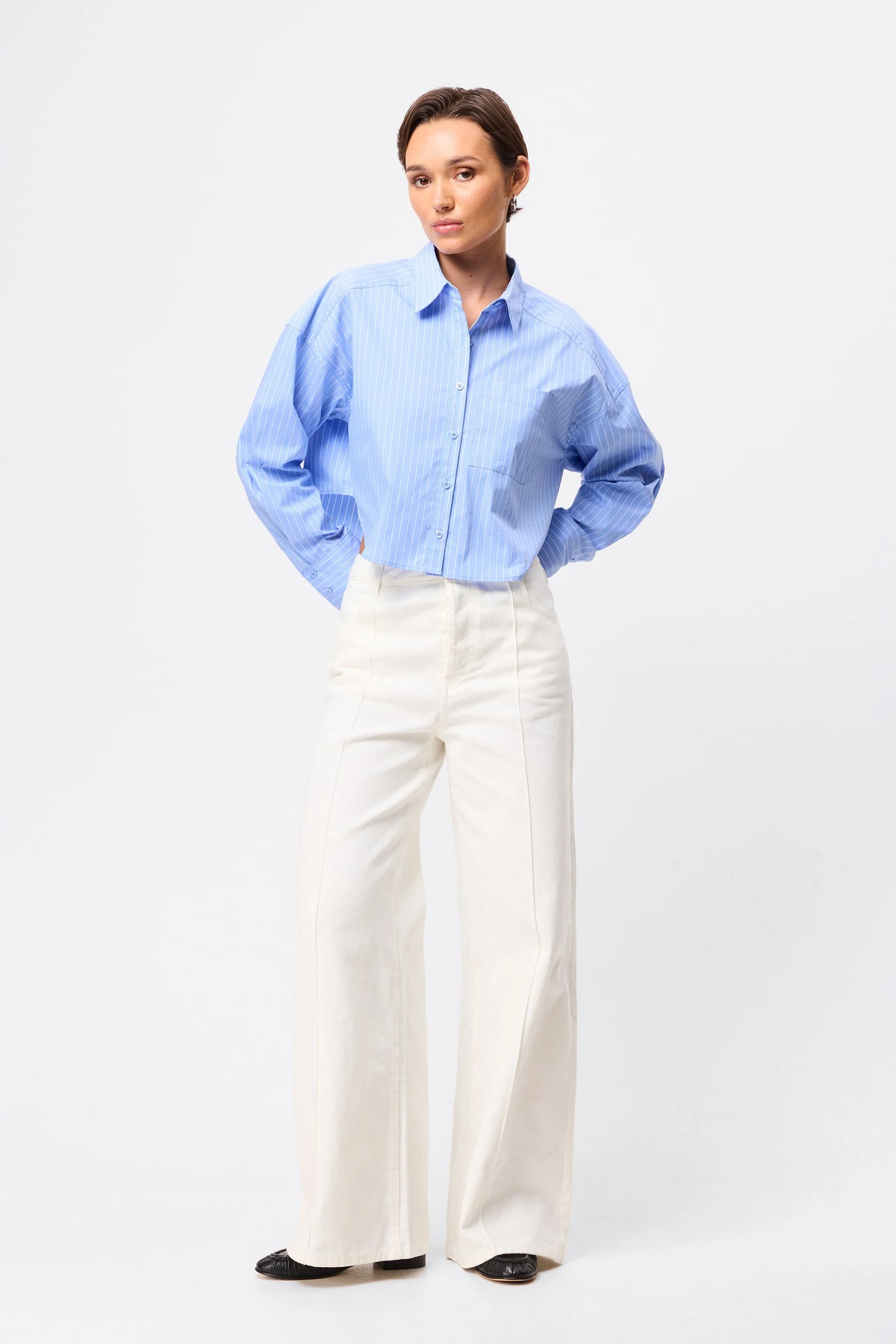 MOSSMAN - THE REPEAT AFTER ME CROPPED SHIRT