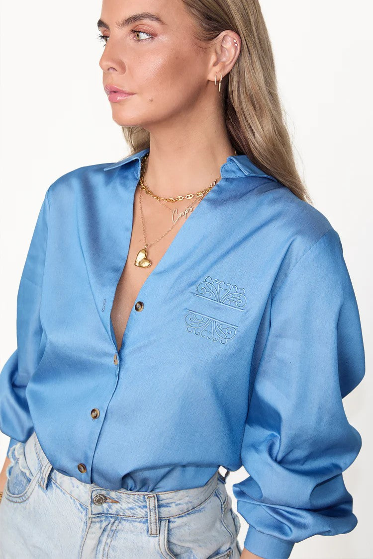 NEVER FULLY DRESSED - CHAMBRAY MILEY SHIRT