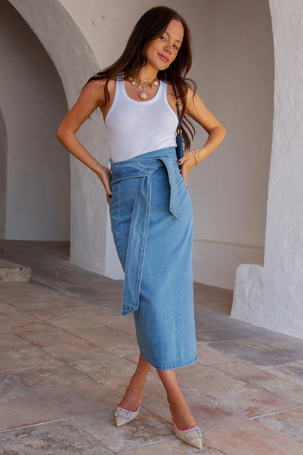 NEVER FULLY DRESSED - DENIM JASPRE SKIRT