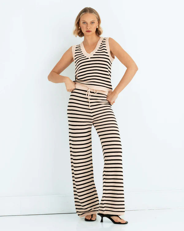 COTTON STRIPE PANT